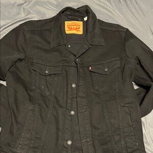 Levi's Black Lightweight Shirt Jacket with Classic Collar